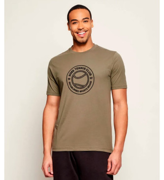 BOSS Koszulka z ilustracją zielonego tenisa