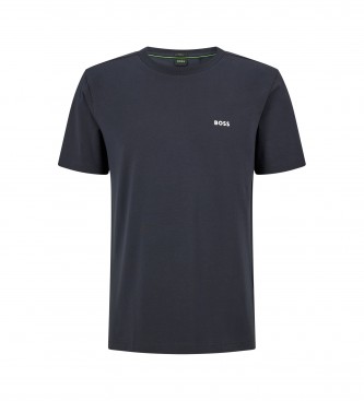 BOSS T-shirt con logo blu navy