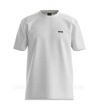 BOSS T-shirt com logtipo branco em contraste