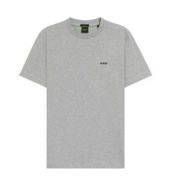BOSS T-shirt avec logo gris contrast
