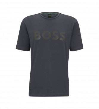 BOSS T-Shirt mit grauem, reflektierendem Logo