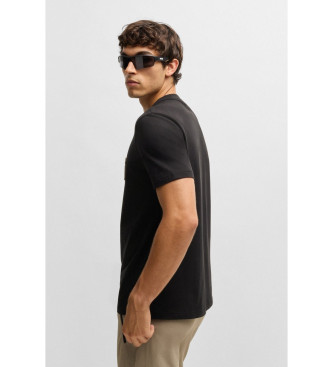 BOSS T-shirt com logtipo grande preto