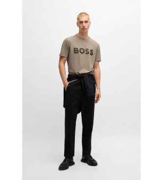 BOSS Camiseta con logotipo grande verde