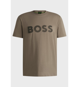 BOSS Camiseta con logotipo grande verde