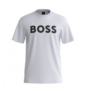 BOSS Contrastrijk wit T-shirt