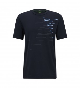 BOSS Navy T-Shirt mit Rundhalsausschnitt