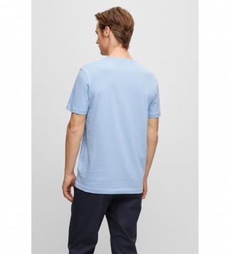 BOSS Curved T-shirt blue