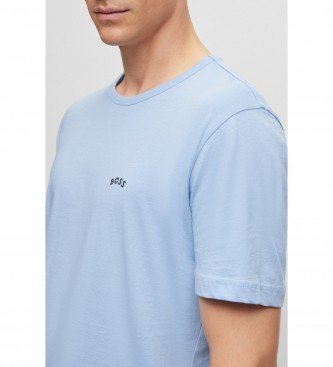 BOSS Curved T-shirt blue
