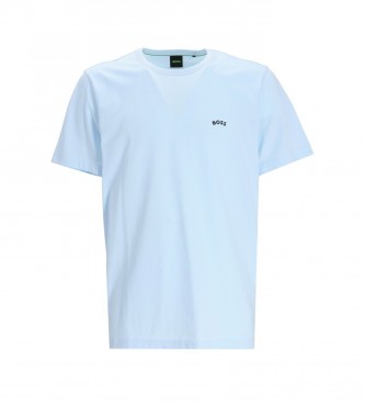 BOSS Camiseta Curved azul claro