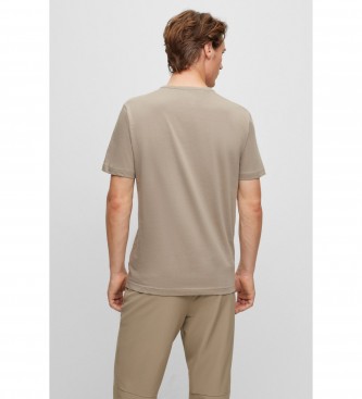 BOSS T-shirt courb marron