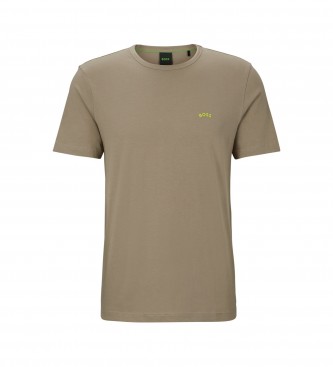 BOSS Curved T-shirt brown