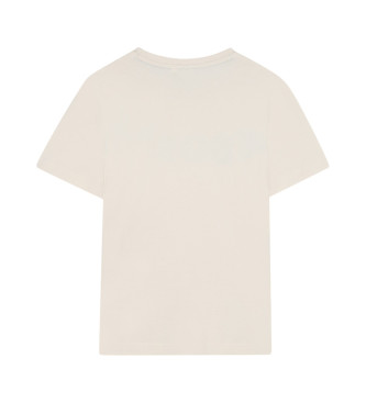 BOSS Beige t-shirt met korte mouwen