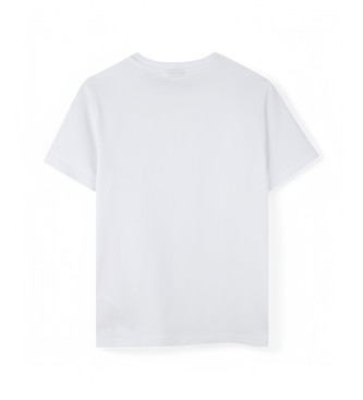 BOSS Hvid kortrmet t-shirt med logo