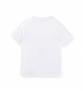 BOSS Hvid kortrmet t-shirt med logo