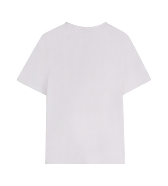 BOSS White logo print short sleeve t-shirt