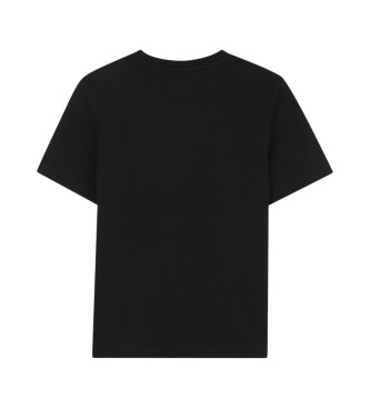 BOSS Logo bedrucktes Kurzarm-T-Shirt schwarz