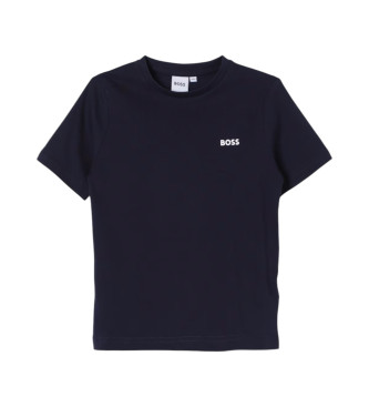 BOSS T-shirt  manches courtes avec logo bleu marine