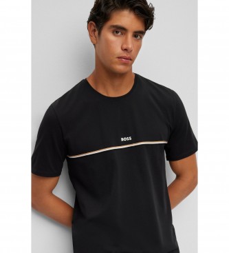 BOSS Camiseta de pijama negro