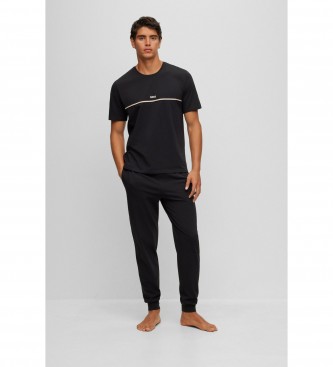BOSS Camiseta de pijama negro