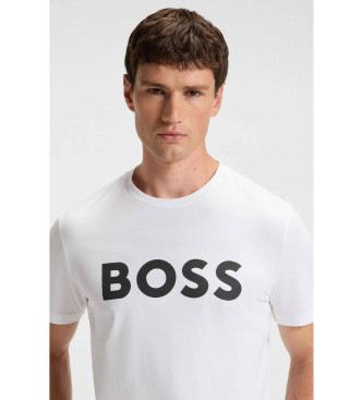 BOSS Weies Strick-T-Shirt
