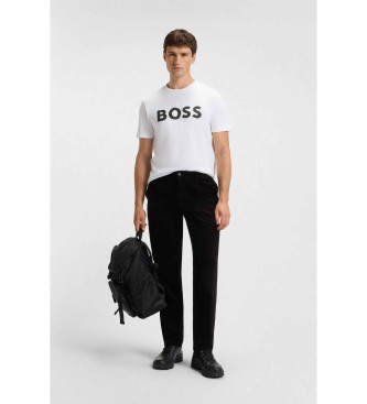BOSS Weies Strick-T-Shirt