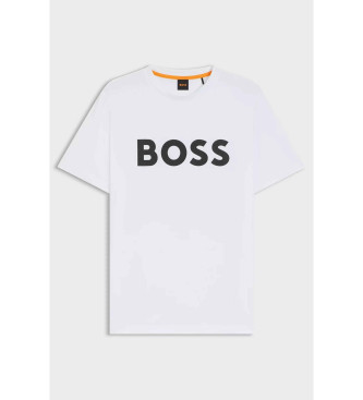 BOSS Weies Strick-T-Shirt