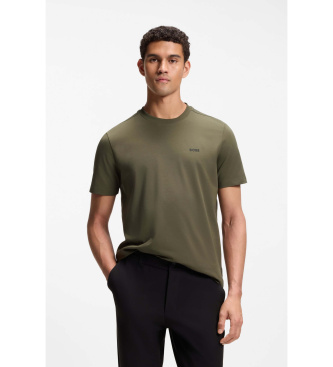 BOSS Camiseta Detalhe verde escuro