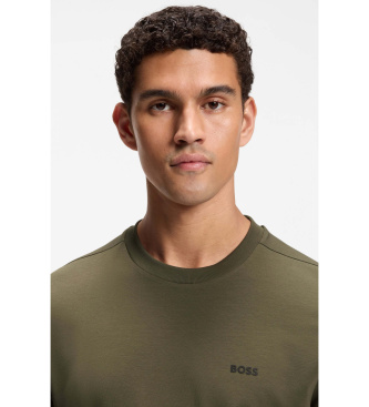 BOSS Camiseta Detalhe verde escuro