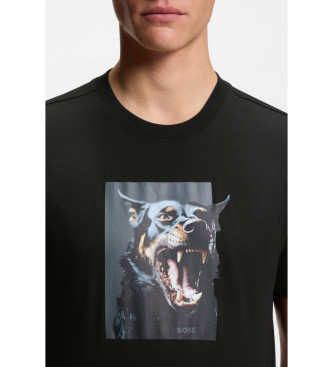 BOSS T-shirt Dobermann noir