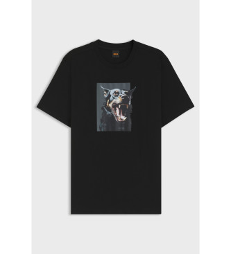 BOSS T-shirt Dobermann noir