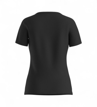 BOSS T-shirt Elogo em cristal preto