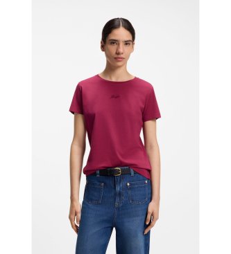 BOSS Camiseta Elove rojo oscuro