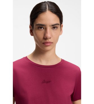 BOSS Camiseta Elove rojo oscuro