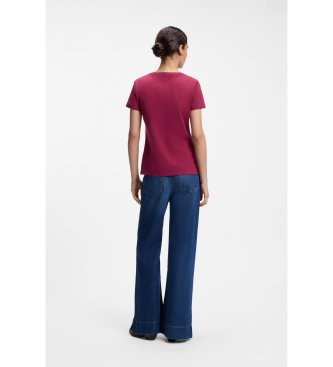 BOSS Camiseta Elove rojo oscuro