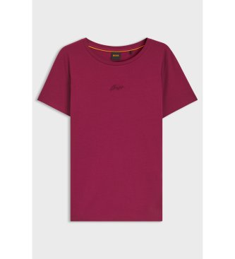 BOSS Camiseta Elove rojo oscuro