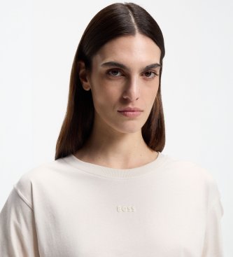 BOSS T-shirt Enis Logo blanc
