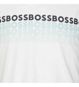 BOSS White Printed T-Shirt