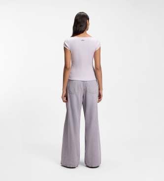 BOSS T-shirt Etine Lilla
