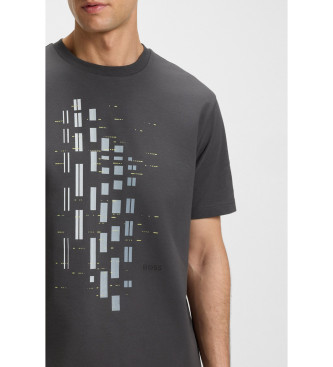 BOSS GRX Zone T-shirt donkergrijs