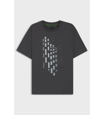 BOSS GRX Zone T-shirt donkergrijs