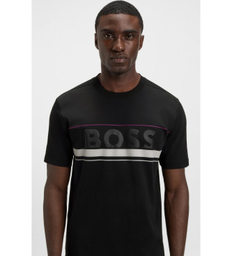 BOSS T-shirt Iconic Zone preta