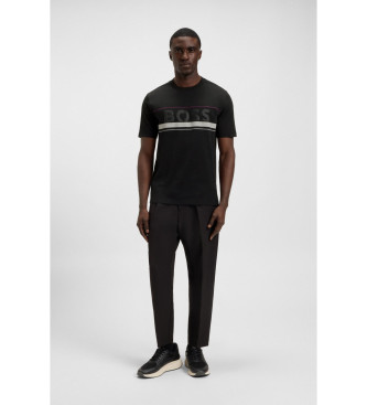 BOSS T-shirt Iconic Zone preta