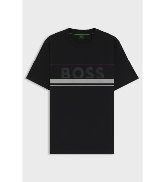 BOSS T-shirt Iconic Zone preta