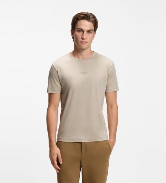 BOSS Camiseta Porsche x BOSS com logótipo em acabamento brilhante bege