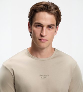 BOSS Camiseta Porsche x BOSS com logótipo em acabamento brilhante bege