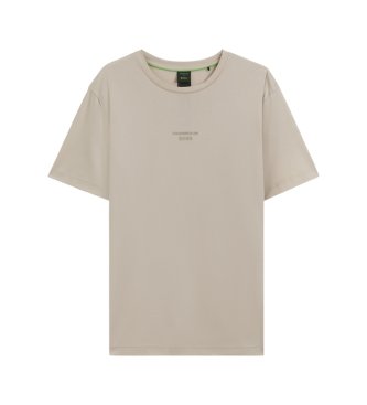 BOSS Camiseta Porsche x BOSS com logótipo em acabamento brilhante bege