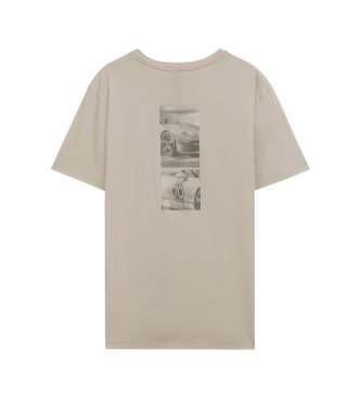 BOSS Camiseta Porsche x BOSS com logótipo em acabamento brilhante bege
