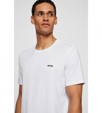 BOSS Hvid T-shirt med logo