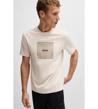 BOSS Logo Fino T-shirt beige