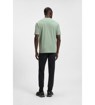 BOSS T-shirt com logótipo Fino verde